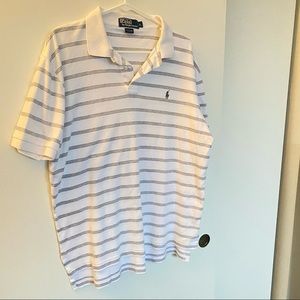 Striped Polo Shirt Size L